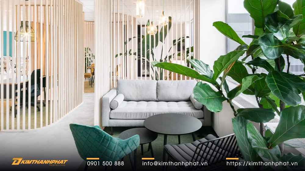 nội thất xanh theo phong cách biophilic