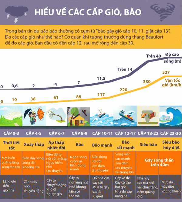 Cấp bão là gì?