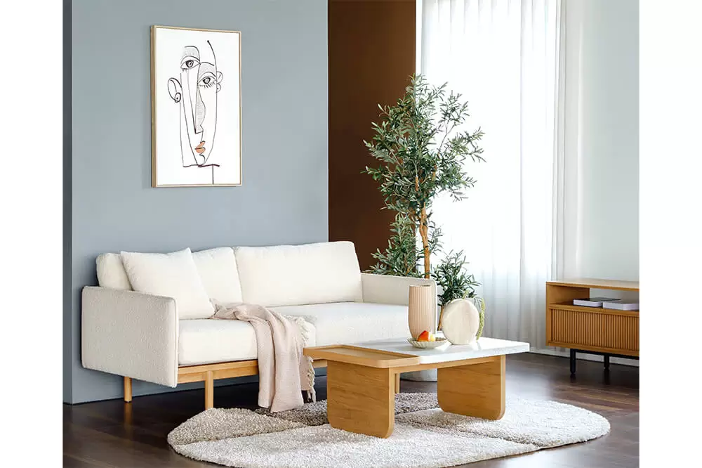 Sofa 2 chỗ Vũng Tàu Gỗ Beech bọc vải